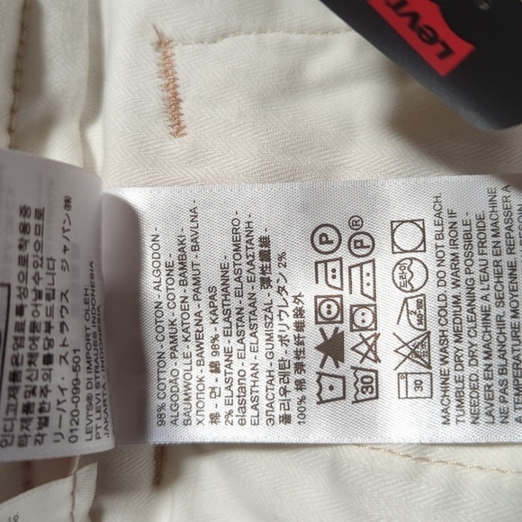 Levi's XX Chino Slim Fit Printer Pants Men's Size 32"x34" - New with Tags - Picture 13 of 14